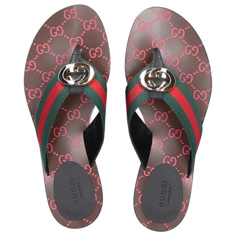 green and red gucci flip flops|Gucci slides outlet.